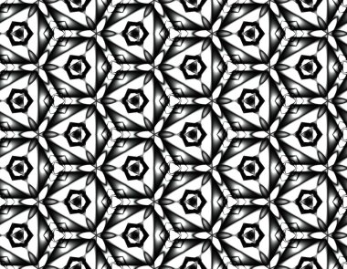 Kar sorunsuz vektör yıldız ile altıgenler üzerinden monte