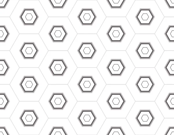 Vector naadloze illusie van geometrische vormen in een retro stijl — Stockvector