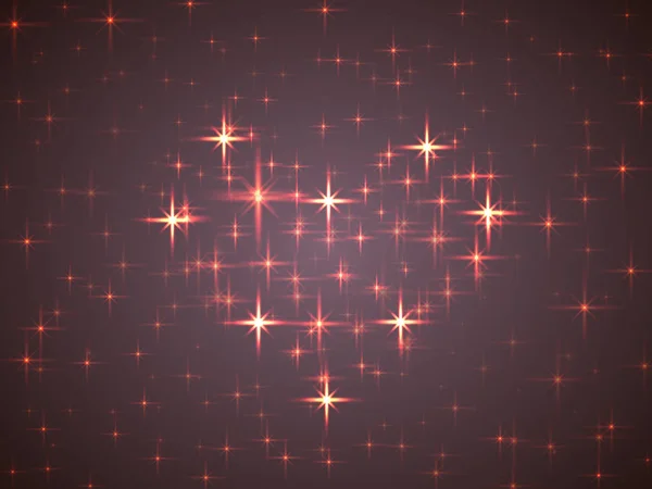 Valentine dalam bentuk ultraviolet langit malam diisi dengan brigh - Stok Vektor