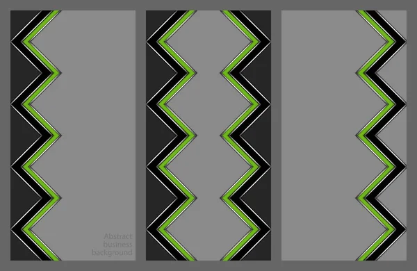 Conjunto de folletos con un patrón abstracto — Archivo Imágenes Vectoriales