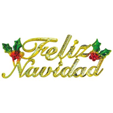 Mutlu noel tabelası süsü, ev dekorasyonu, sert plastikten yapılmış.