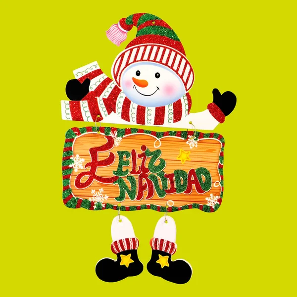 Χιονάνθρωπος Καλά Χριστούγεννα Κρεμαστό Στολίδι Διακόσμηση Σπιτιού Από Άκαμπτο Πλαστικό — Φωτογραφία Αρχείου
