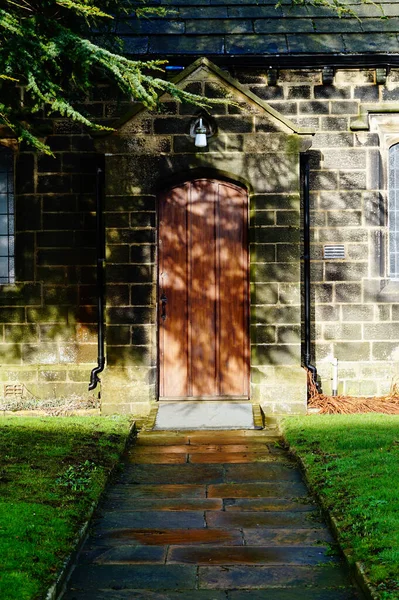 frontal shot of a particular and unique door