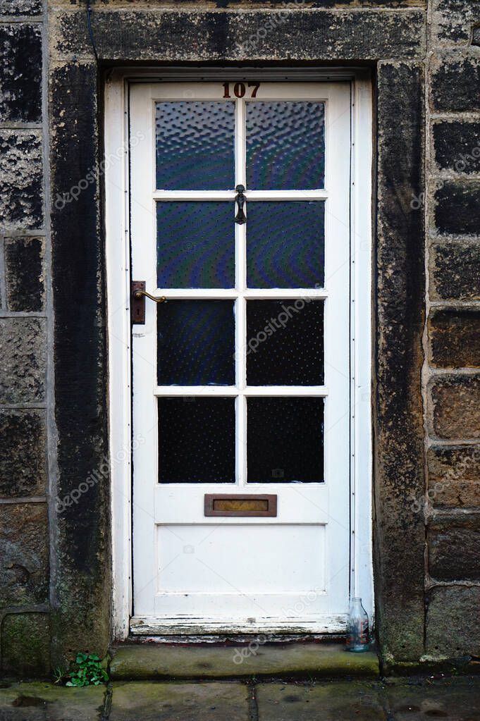 frontal shot of a particular and unique door