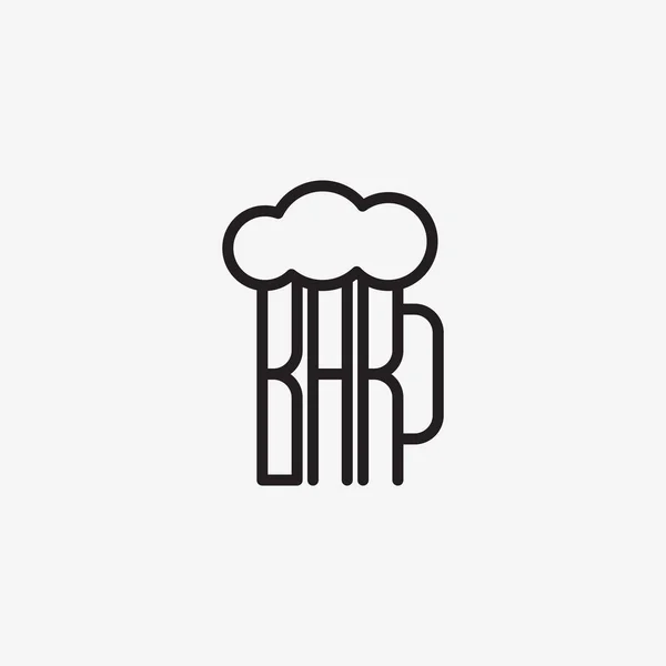 バーのロゴのテンプレート — ストックベクタ