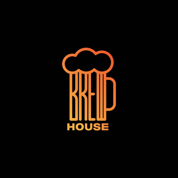 Brew house logo — Vettoriale Stock
