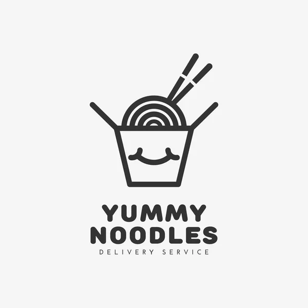 Modello logo Noodles — Vettoriale Stock