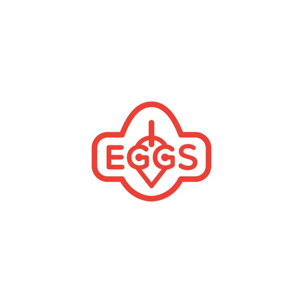 鸡蛋标志模板 — 图库矢量图片