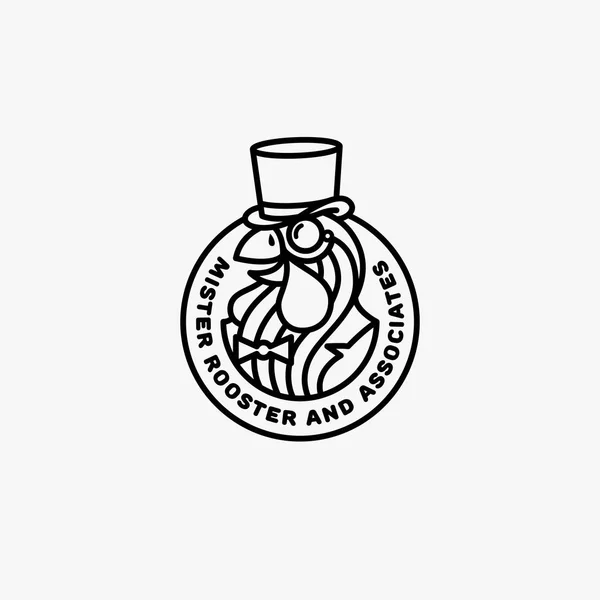 Plantilla de logotipo de gallo — Archivo Imágenes Vectoriales