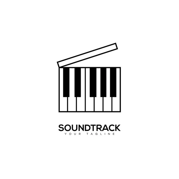 Logo šablona soundtrack — Stockový vektor