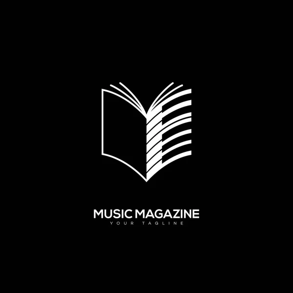 Müzik dergisi logosu — Stok Vektör