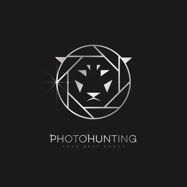 Foto caza logo — Vector de stock