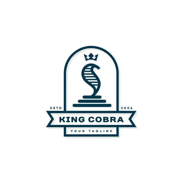 Etichetta King Cobra — Vettoriale Stock