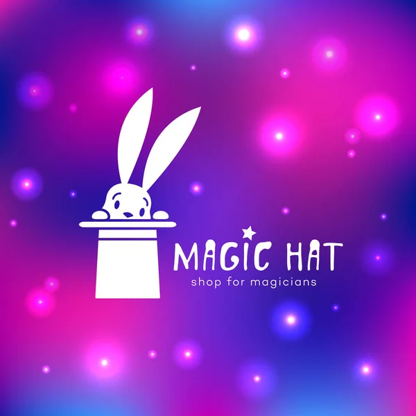 Magic hat logo — Stock Vector