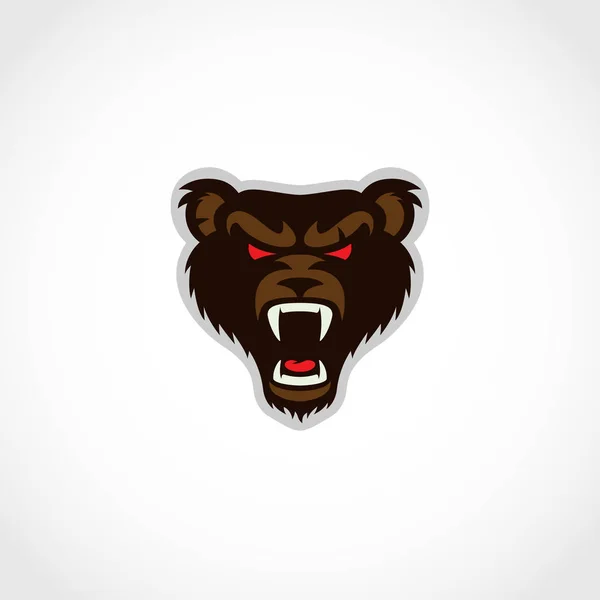 Vorlage für Bärenmaskottchen — Stockvektor
