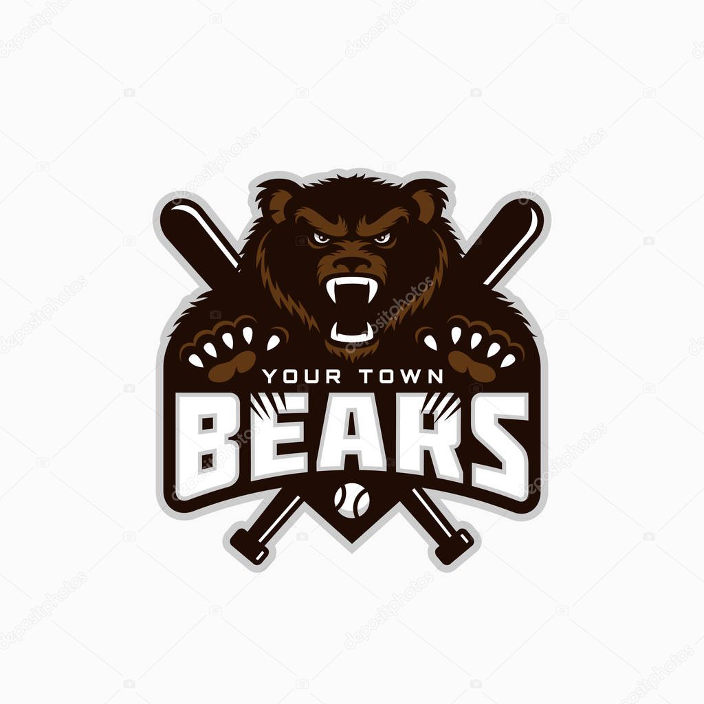 Bear mascot template