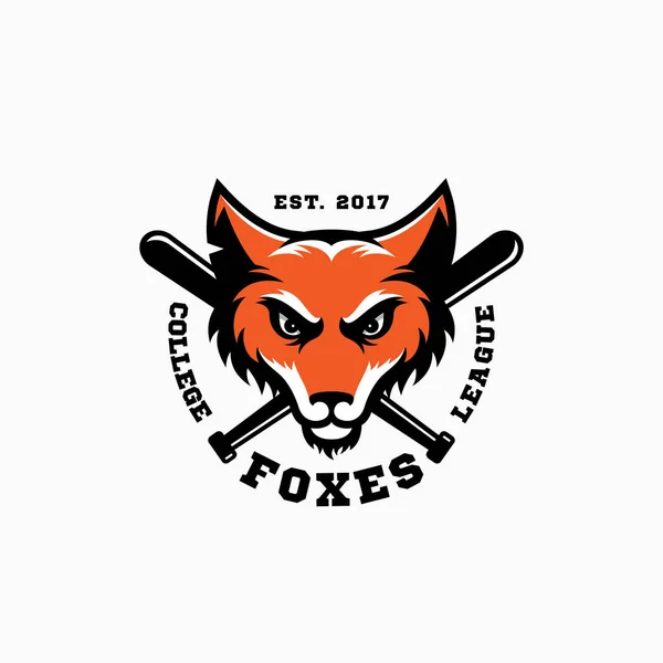 Modèle de mascotte Fox — Image vectorielle