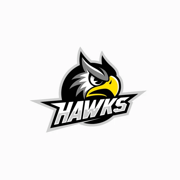 Hawk mascot template — Stock Vector
