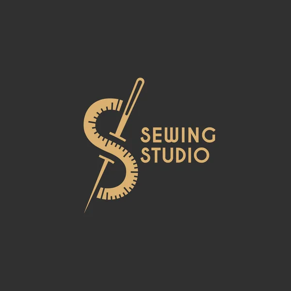 Sewing studio logo — Stock Vector