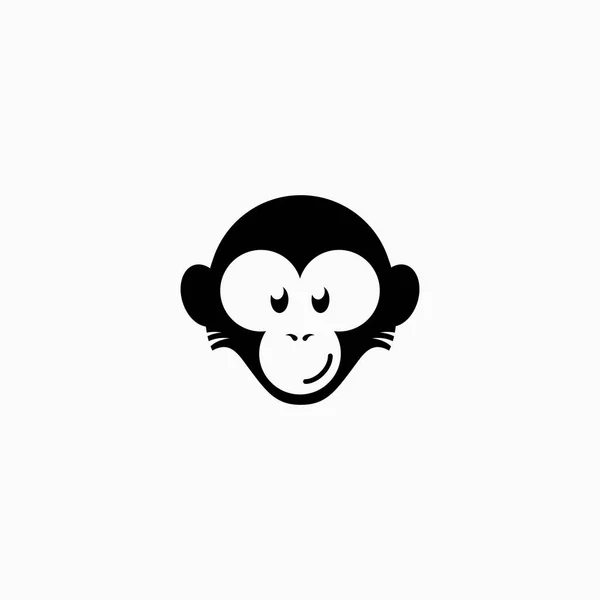 猿のロゴのテンプレート — ストックベクタ