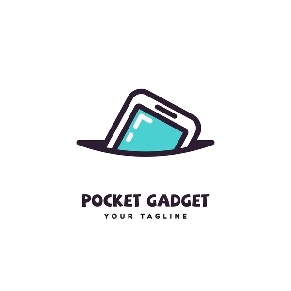 Logo de gadget de bolsillo — Vector de stock