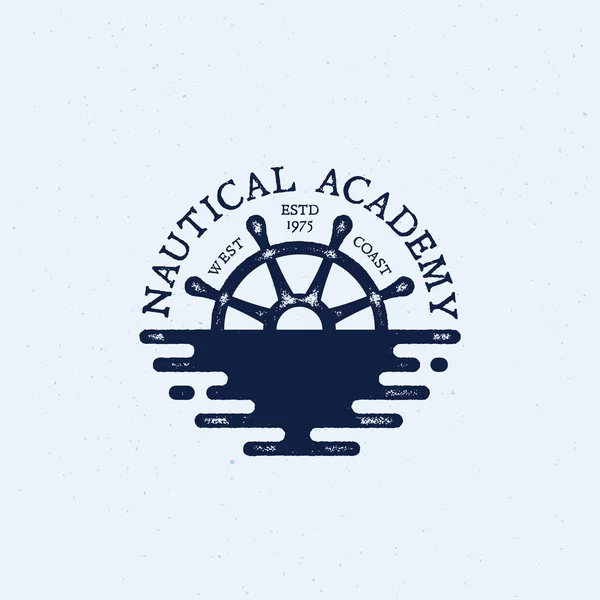 Nautical logo template — Stock Vector