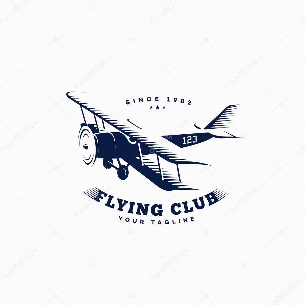 Airplane logo template