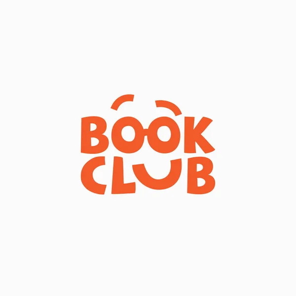 Logo del club de libro — Vector de stock