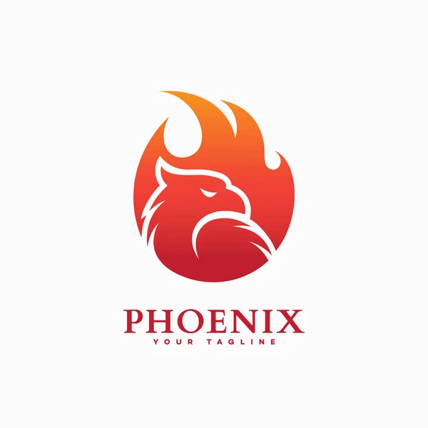 Phoenix logo template — Stock Vector