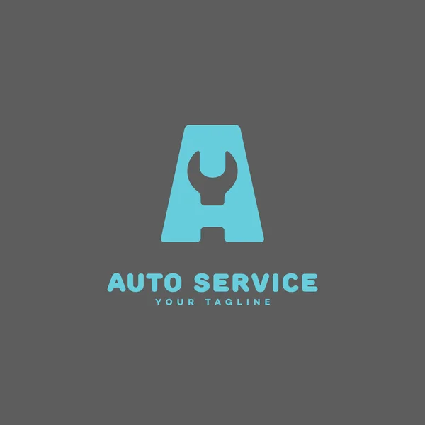 Logo de servicio automático — Vector de stock