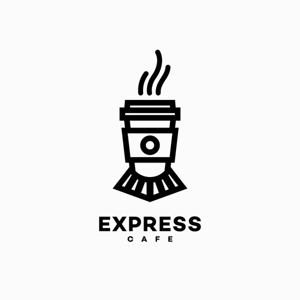 Express cafe logo — Stock Vector