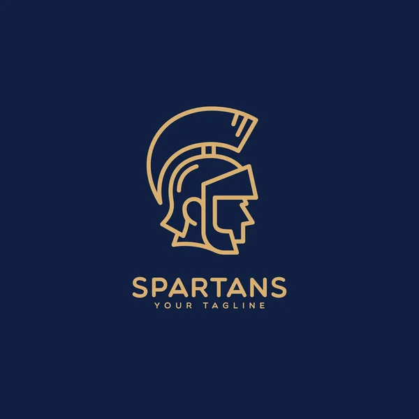 Modèle de logo Spartans — Image vectorielle