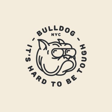 Bulldog logosu şablonu