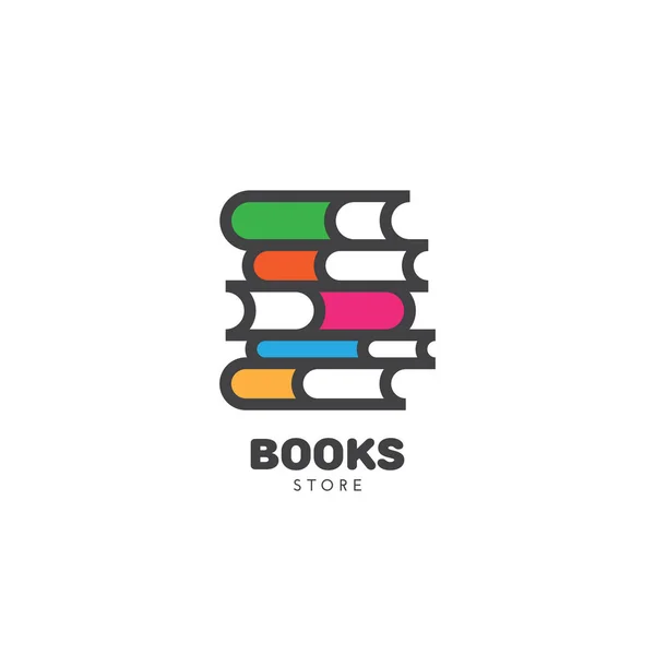 Boek winkellogo — Stockvector