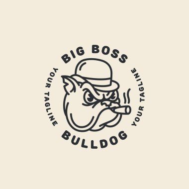 Bulldog logosu şablonu