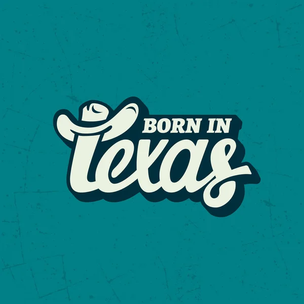 Modèle de lettrage Texas — Image vectorielle
