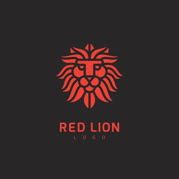 ライオンのロゴのテンプレート — ストックベクタ