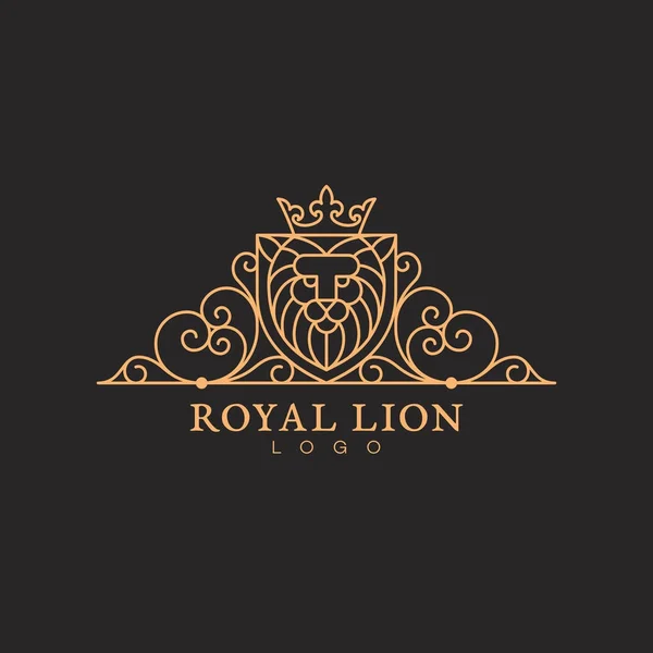 Modello di logo del leone — Vettoriale Stock