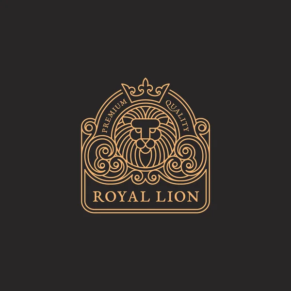 Lion logotyp mall — Stock vektor