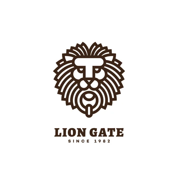 Modelo do logotipo do leão —  Vetores de Stock