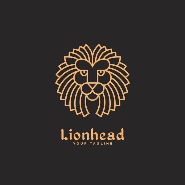 Modèle de logo de lion — Image vectorielle