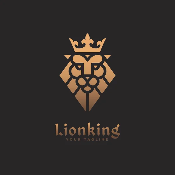 Modèle de logo de lion — Image vectorielle