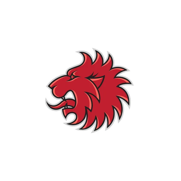 Lion mascotte sjabloon — Stockvector