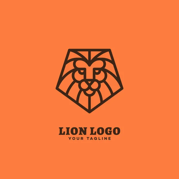 Aslan Logo şablonu — Stok Vektör