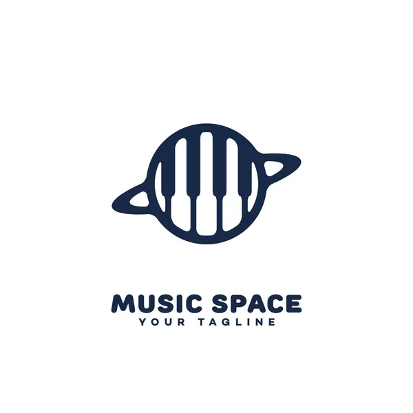 Musikraum-Logo — Stockvektor