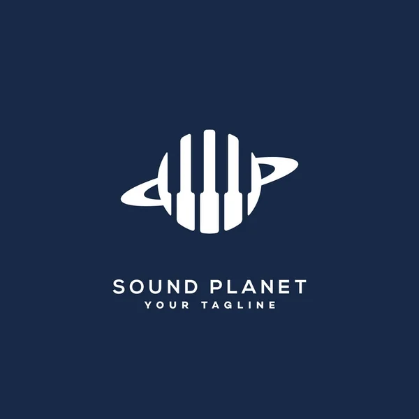 Sound Planet Logo — Stockvektor