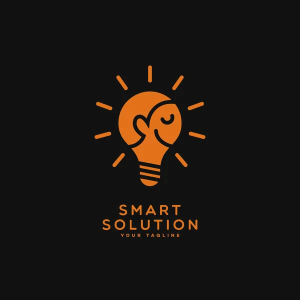 Logo für intelligente Lösungen — Stockvektor