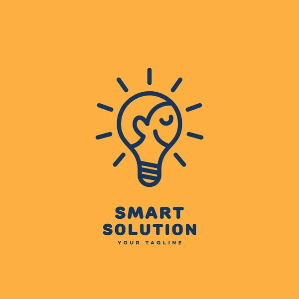 Logo für intelligente Lösungen — Stockvektor
