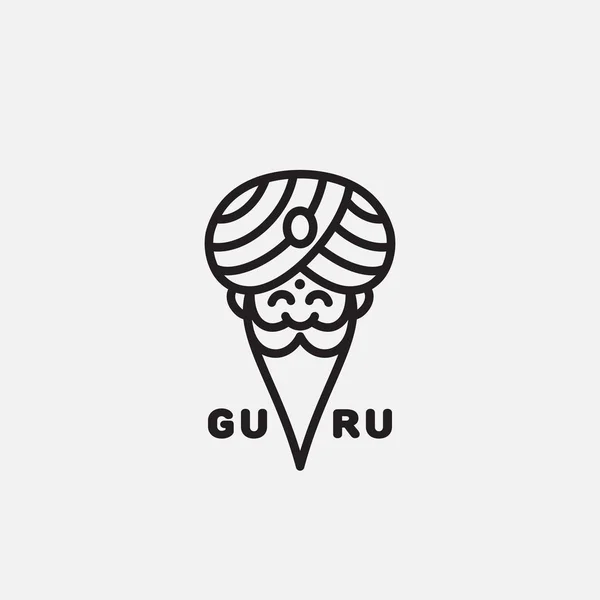 Modelo de logotipo Guru —  Vetores de Stock