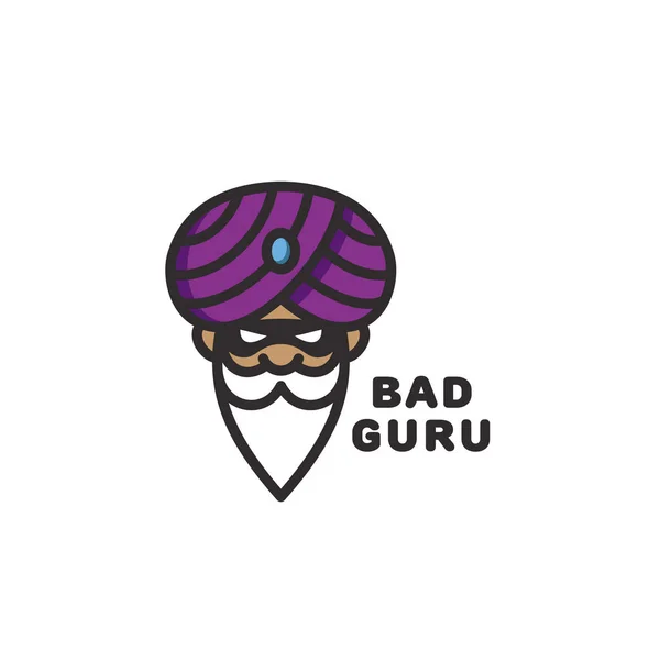 Špatné guru logo — Stockový vektor